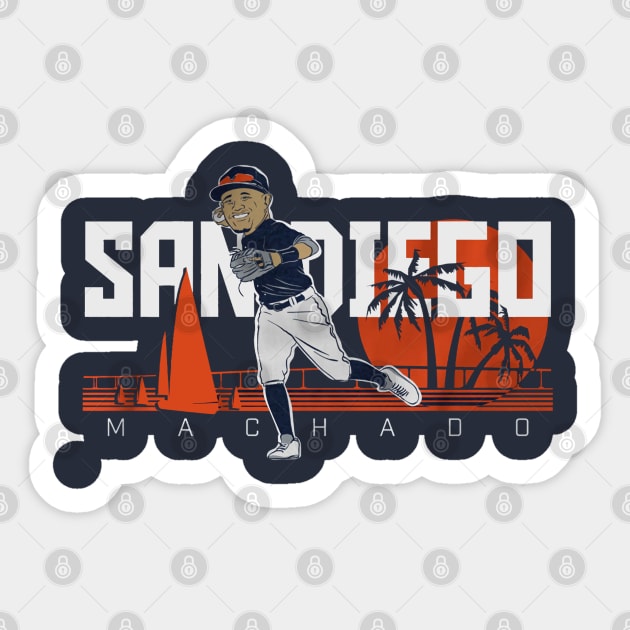 Manny Machado San Diego Sticker by KraemerShop